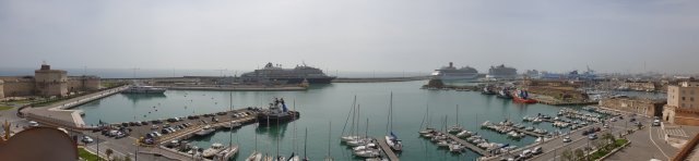 five ships at civitavecchia 24042019 2